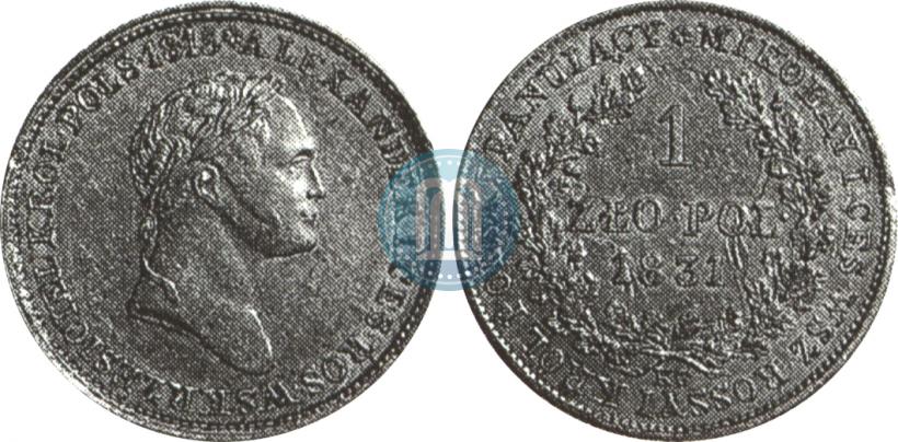 Picture 1 złoty 1831 year KG 
