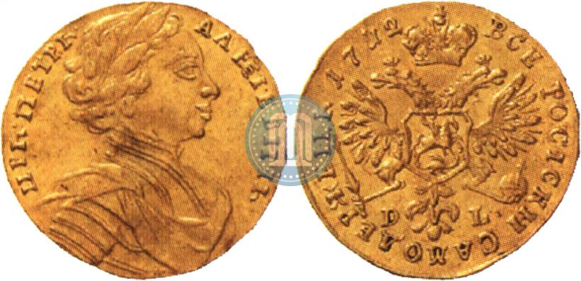 Picture 1 ducat 1712 year D-L-G 