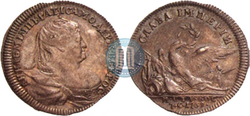 Picture Token Coin 1739 year  "To commemorate the peace with Turkey"