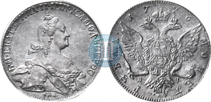 Picture 1 rouble 1776 year СПБ-ЯЧ 