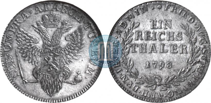 Фото Ein reichsthaler 1798 года  "Княжество Йевер"