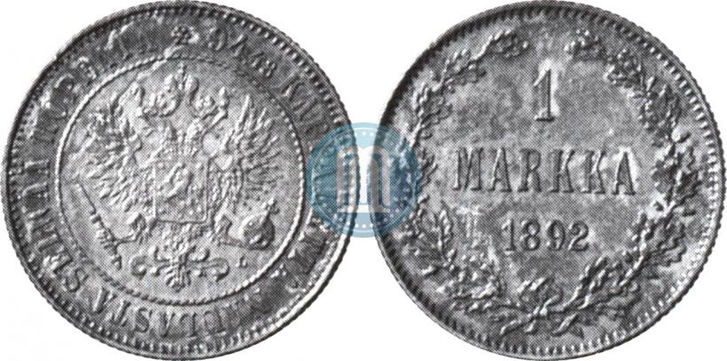 Picture 1 markka 1892 year L 
