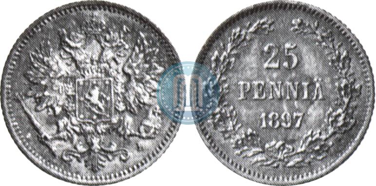 Picture 25 pennia 1897 year L 