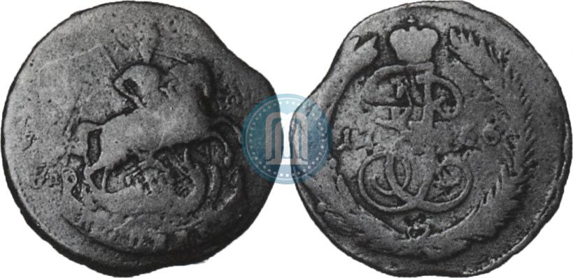 Picture 1 kopeck 1766 year СПМ 