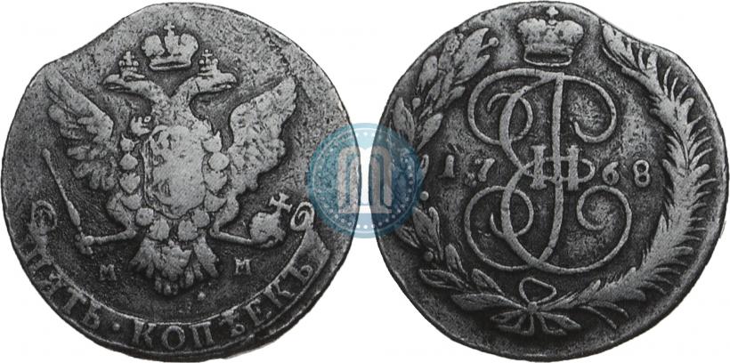 Фото 5 копеек 1788 года ММ 