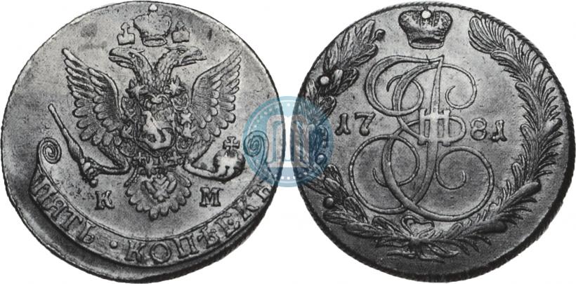 Picture 5 kopecks 1781 year КМ 