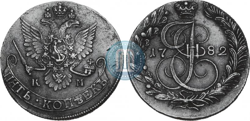 Picture 5 kopecks 1782 year КМ 