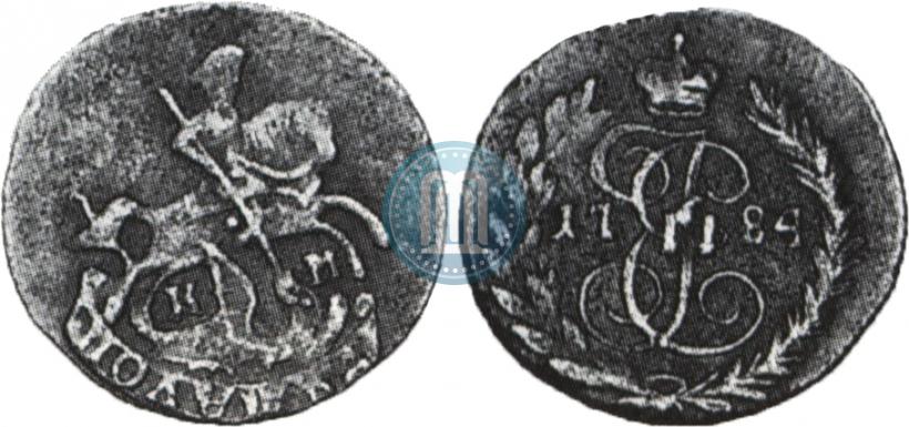 Фото Полушка 1784 года КМ 