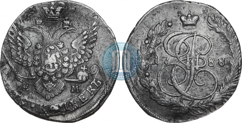 Фото 5 копеек 1788 года ЕМ 