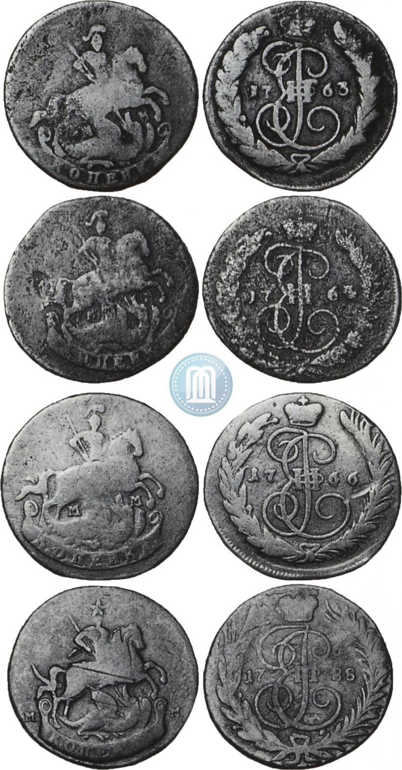 Picture 1 kopeck 1766 year ММ 