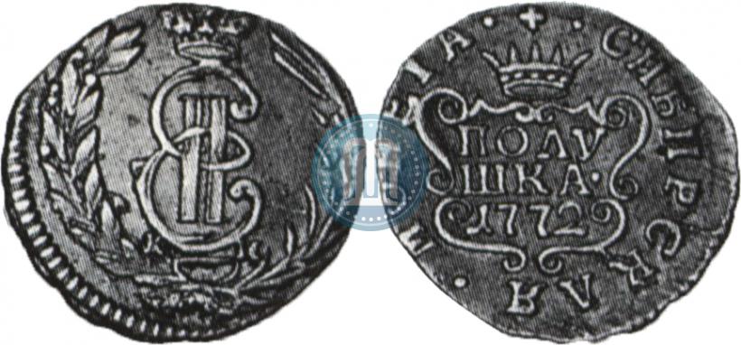 Фото Полушка 1772 года КМ 