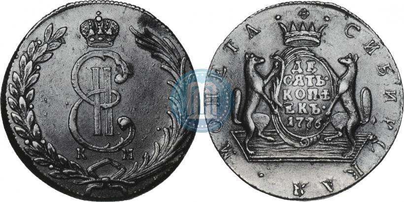 Picture 10 kopecks 1776 year КМ 