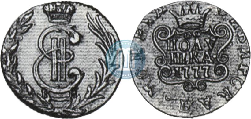 Фото Полушка 1777 года КМ 