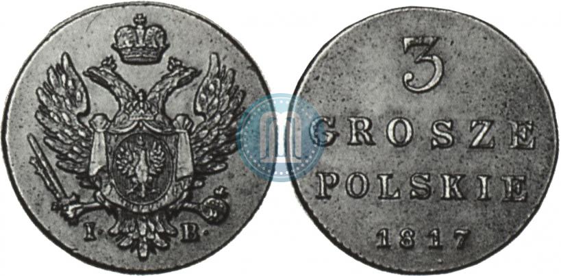 Picture 3 grosze 1817 year IB 