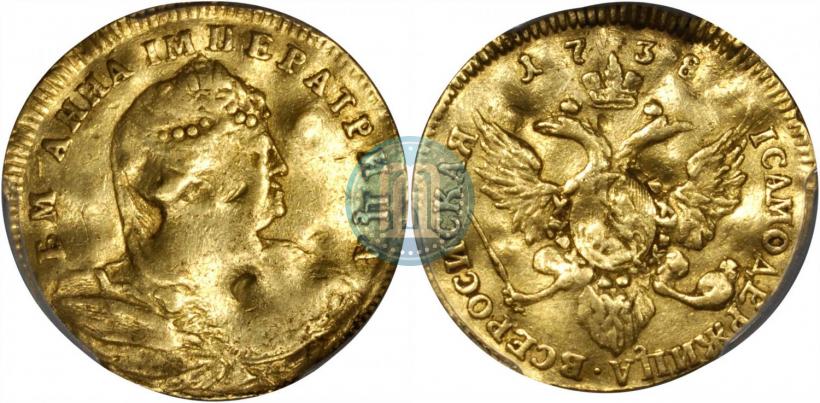 Picture 1 ducat 1738 year  