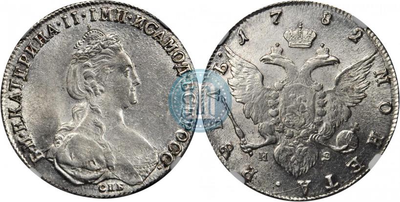 Picture 1 rouble 1782 year СПБ-ИЗ 
