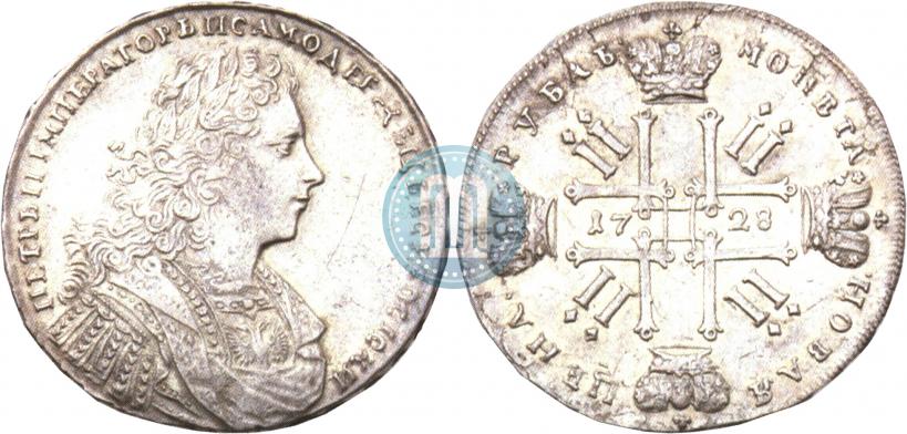 Фото 1 рубль 1728 года  "Тип 1728"