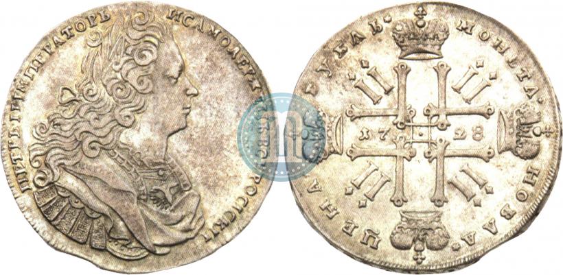 Picture 1 rouble 1728 year  "Type of 1727"