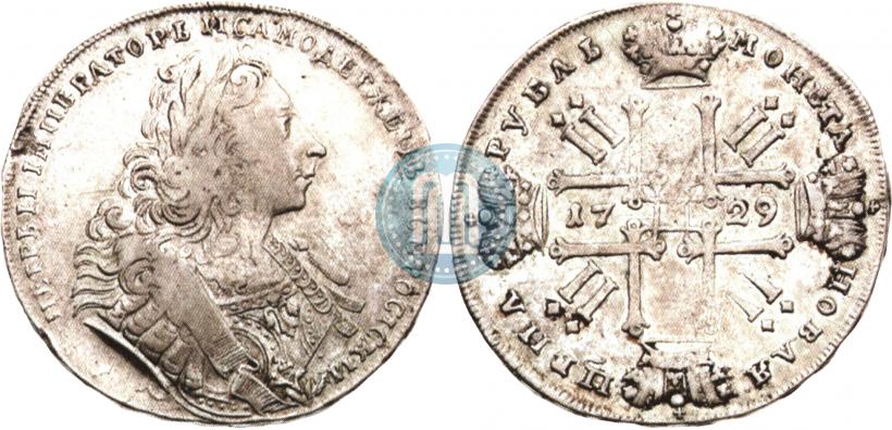 Фото 1 рубль 1729 года  "Тип 1729"