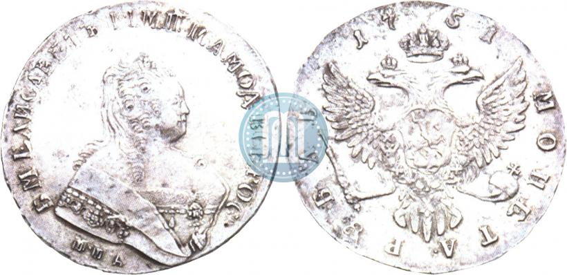 Picture 1 rouble 1751 year ММД 