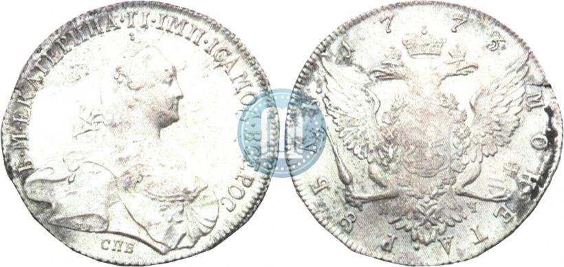 Picture 1 rouble 1773 year СПБ-ЯЧ-Т.I. 