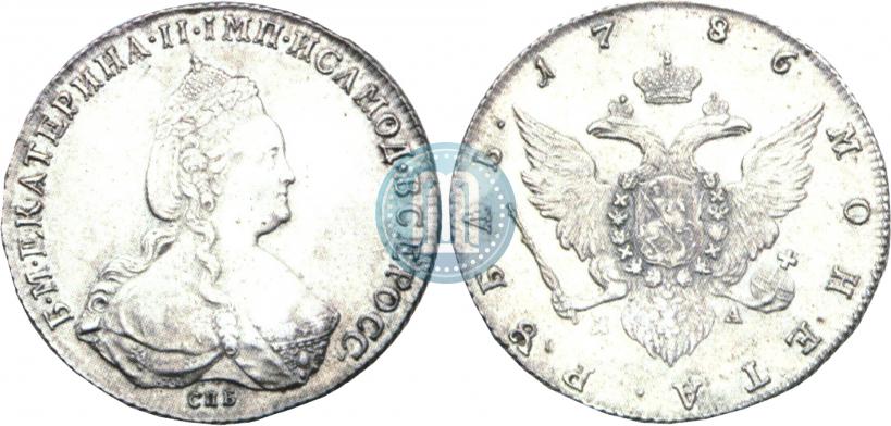 Picture 1 rouble 1786 year СПБ-ЯА 