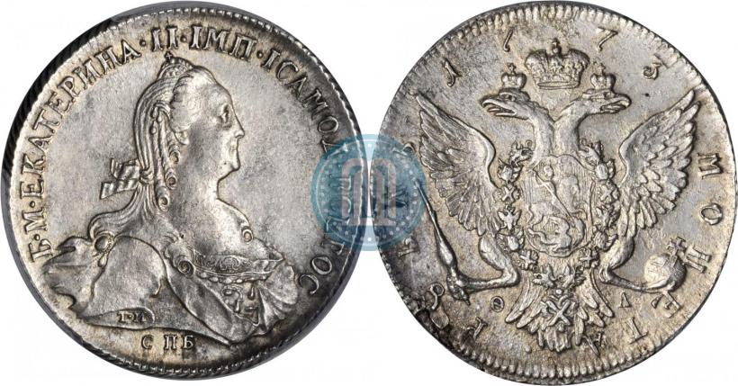 Picture 1 rouble 1773 year СПБ-ФЛ 