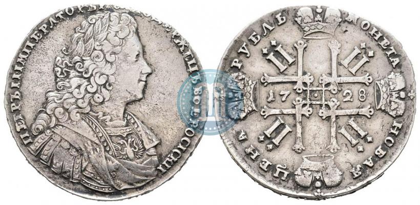 Фото 1 рубль 1728 года  "Тип 1728"