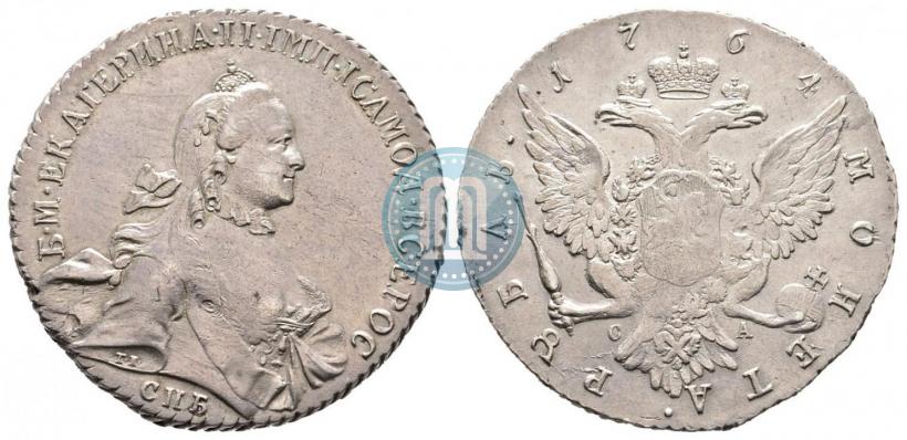 Picture 1 rouble 1764 year СПБ-СА 