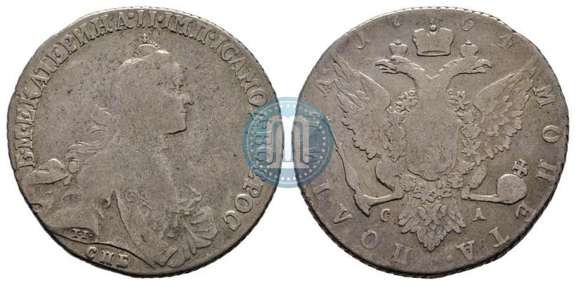 Фото Полтина 1764 года СПБ-СА 