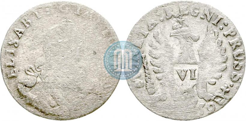 Picture 6 groszy 1759 year  
