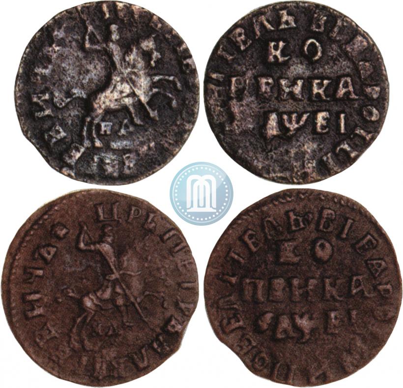 Picture 1 kopeck 1715 year МД 