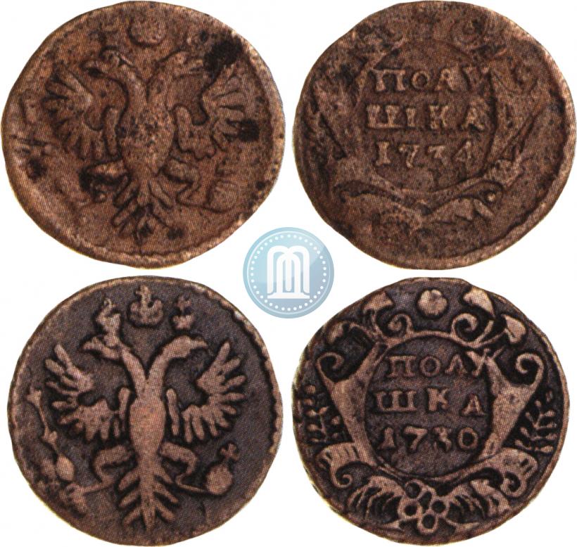 Фото Полушка 1734 года  