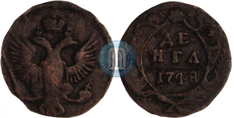 Фото Денга 1748 года  
