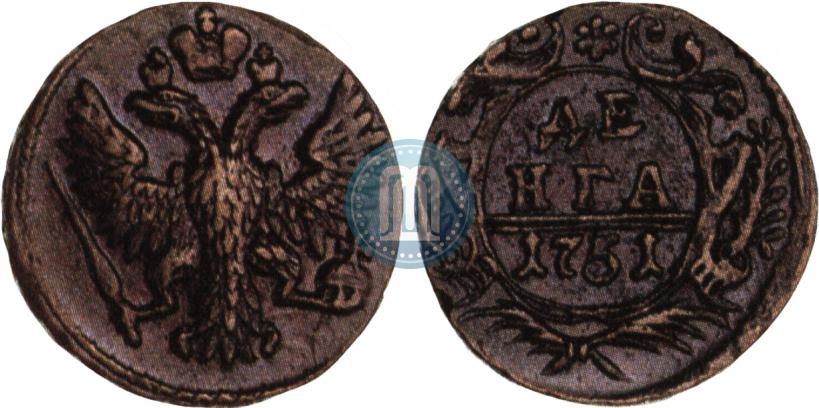 Фото Денга 1751 года  