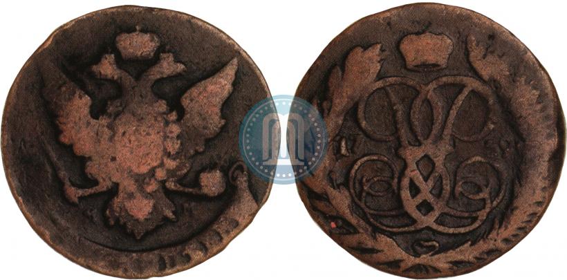 Фото 5 копеек 1759 года ММ 