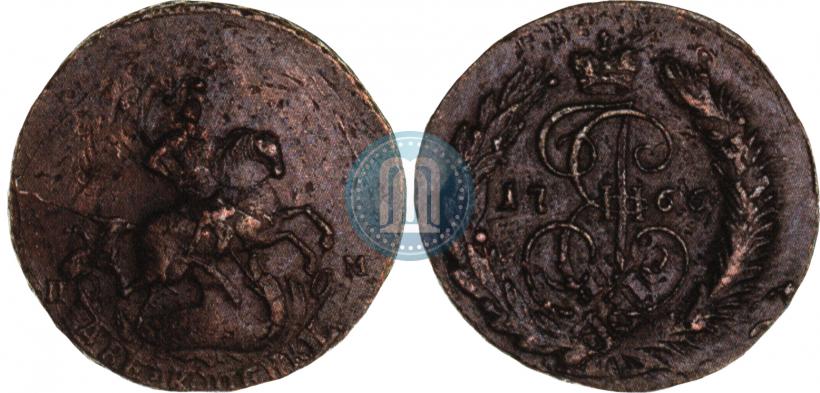 Фото 2 копейки 1766 года СПМ 
