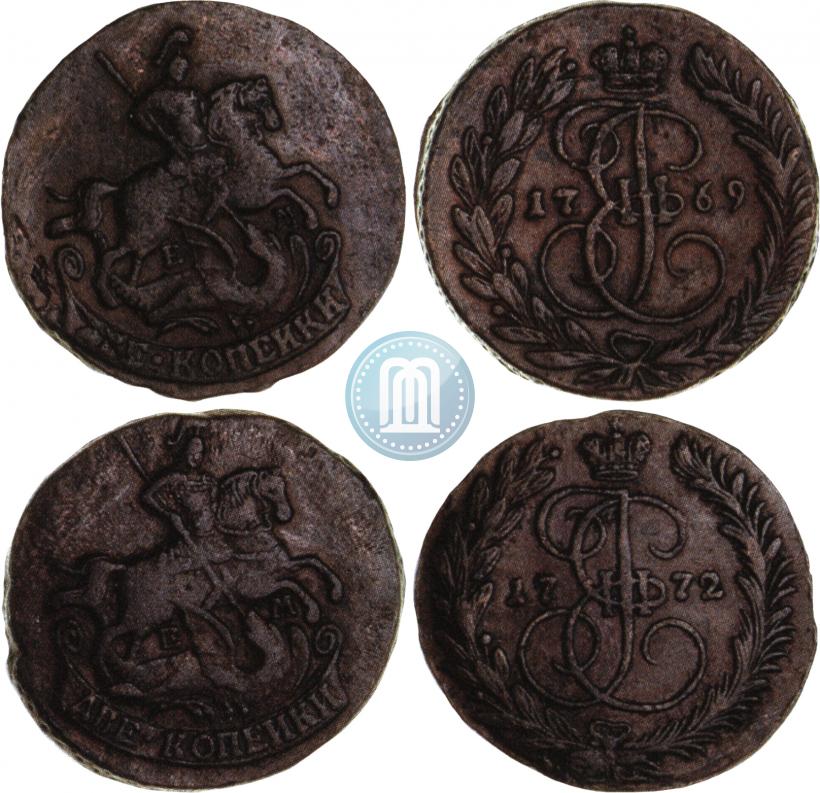 Фото 2 копейки 1772 года ЕМ 