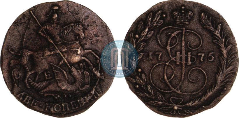 Picture 2 kopecks 1775 year ЕМ 