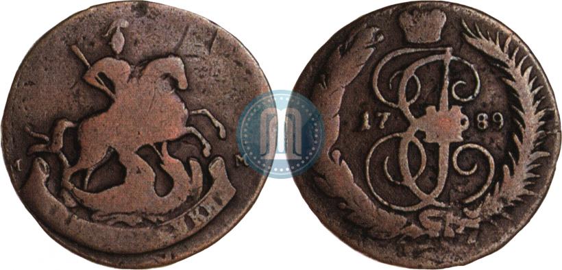 Фото 2 копейки 1789 года ММ 