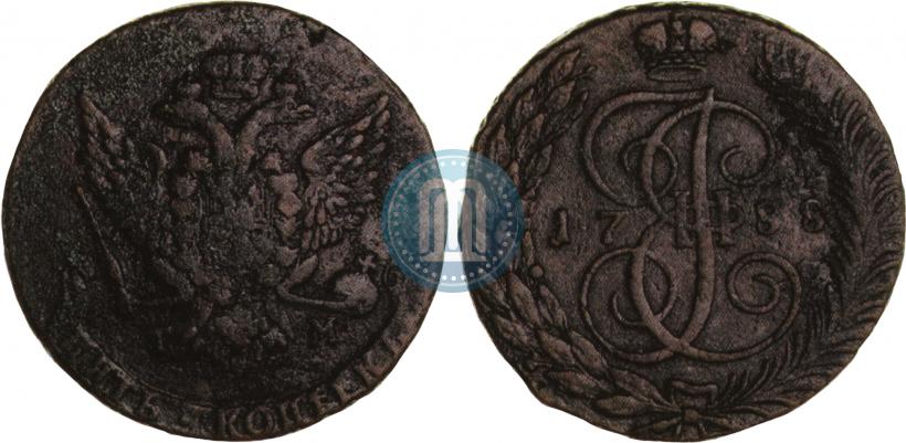 Фото 5 копеек 1788 года СПМ 