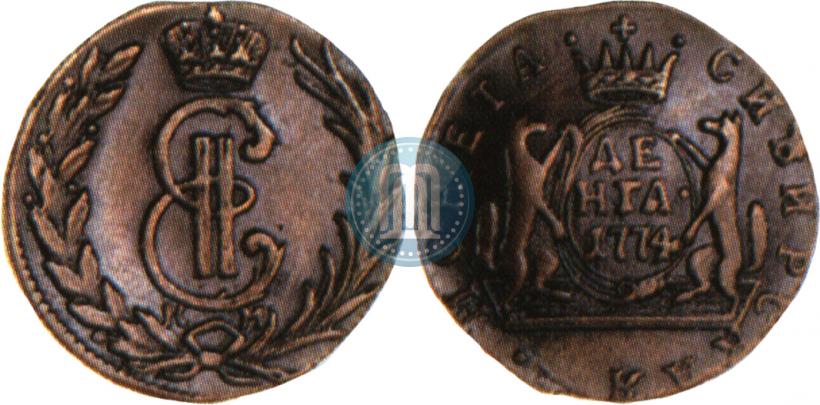 Фото Денга 1774 года КМ 