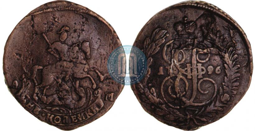 Фото 2 копейки 1796 года АМ "Павловский перечекан"
