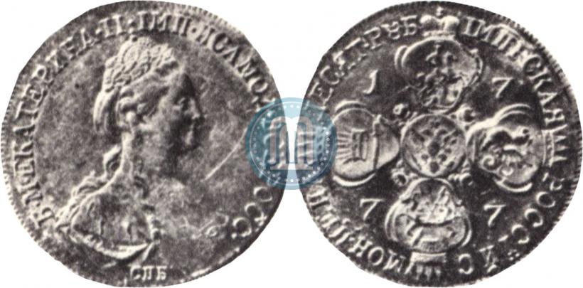 Picture 10 roubles 1777 year СПБ 