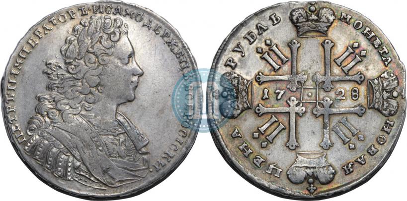 Picture 1 rouble 1728 year  "Type of 1728"