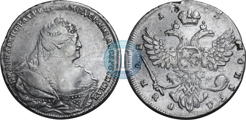 Picture 1 rouble 1738 year СПБ "Petersburg type"