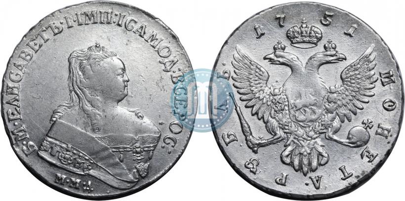 Picture 1 rouble 1751 year ММД 