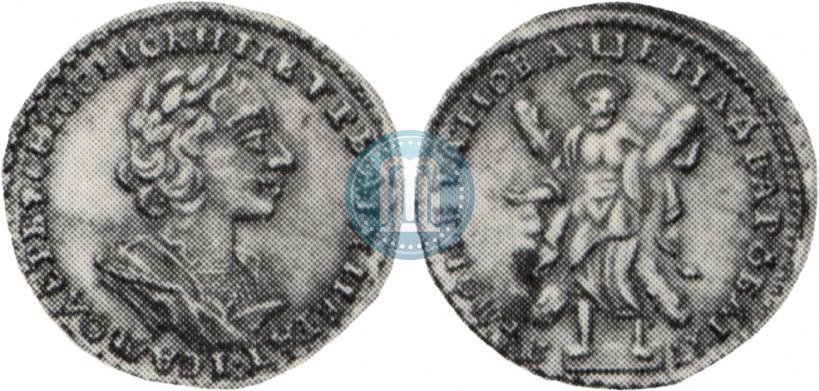 Фото 2 рубля 1724 года  "Портрет в античных доспехах"