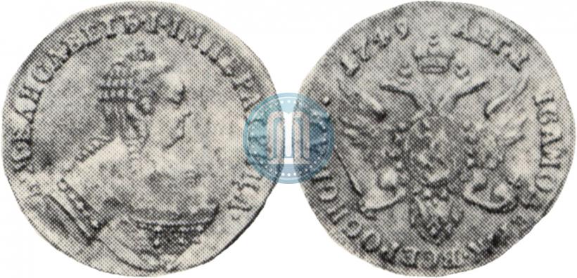 Picture 1 ducat 1749 year  "Eagle on the reverse"