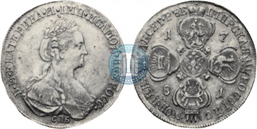 Picture 10 roubles 1781 year СПБ 